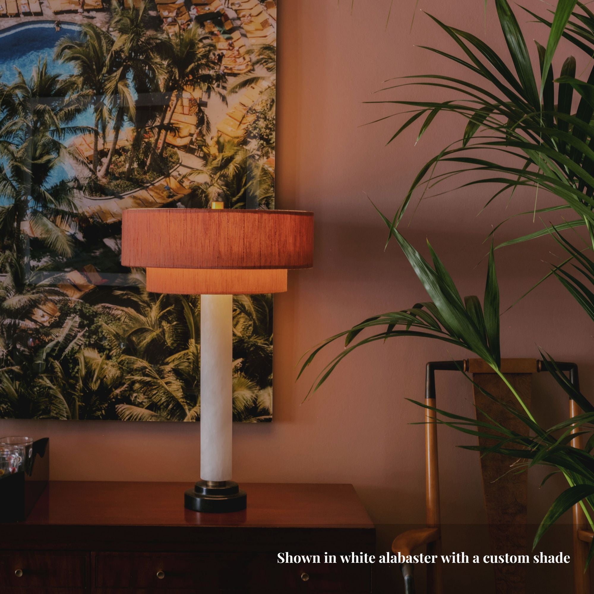 Crawford Table Lamp Pumpkin Shade