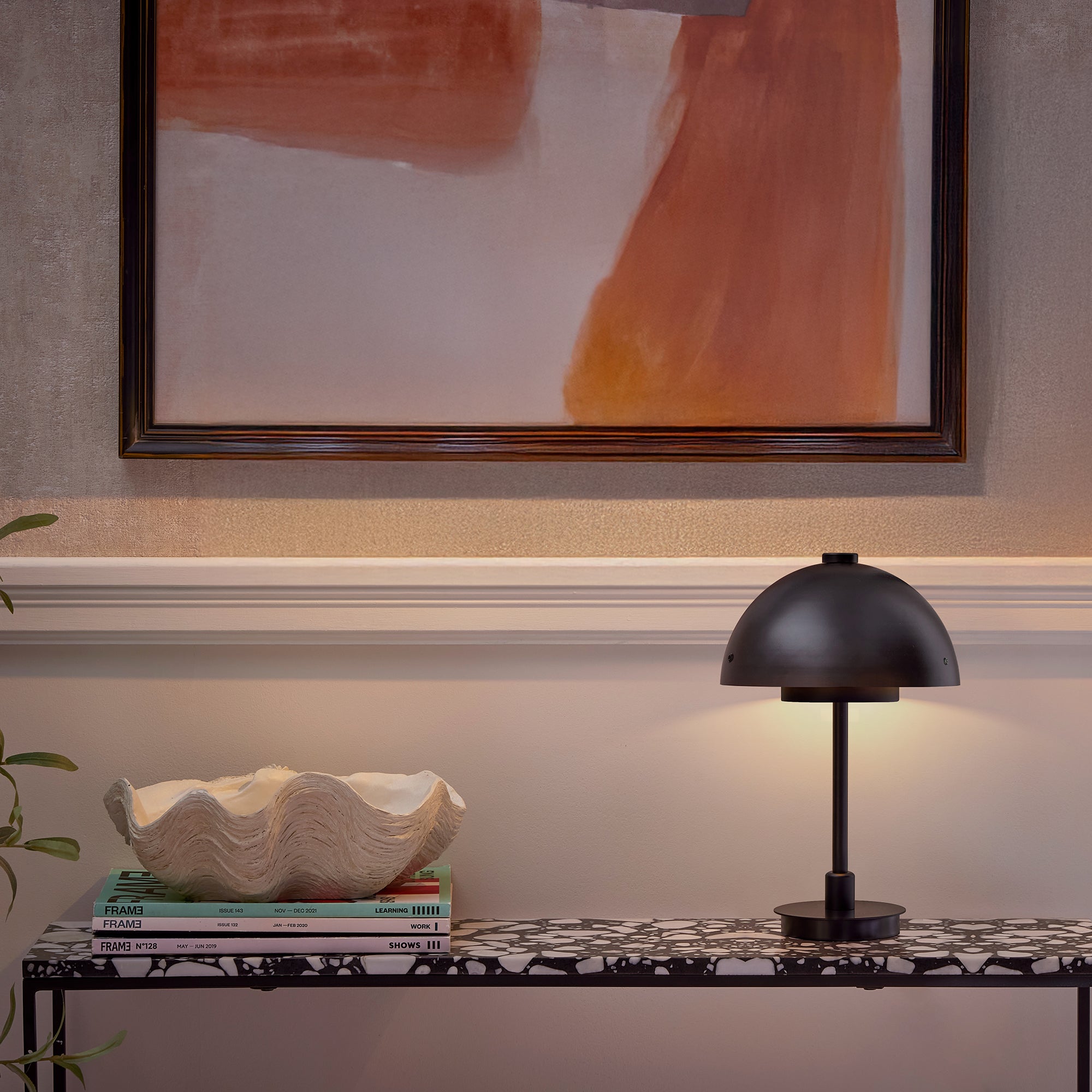 Carbon Rechargeable Table Lamp