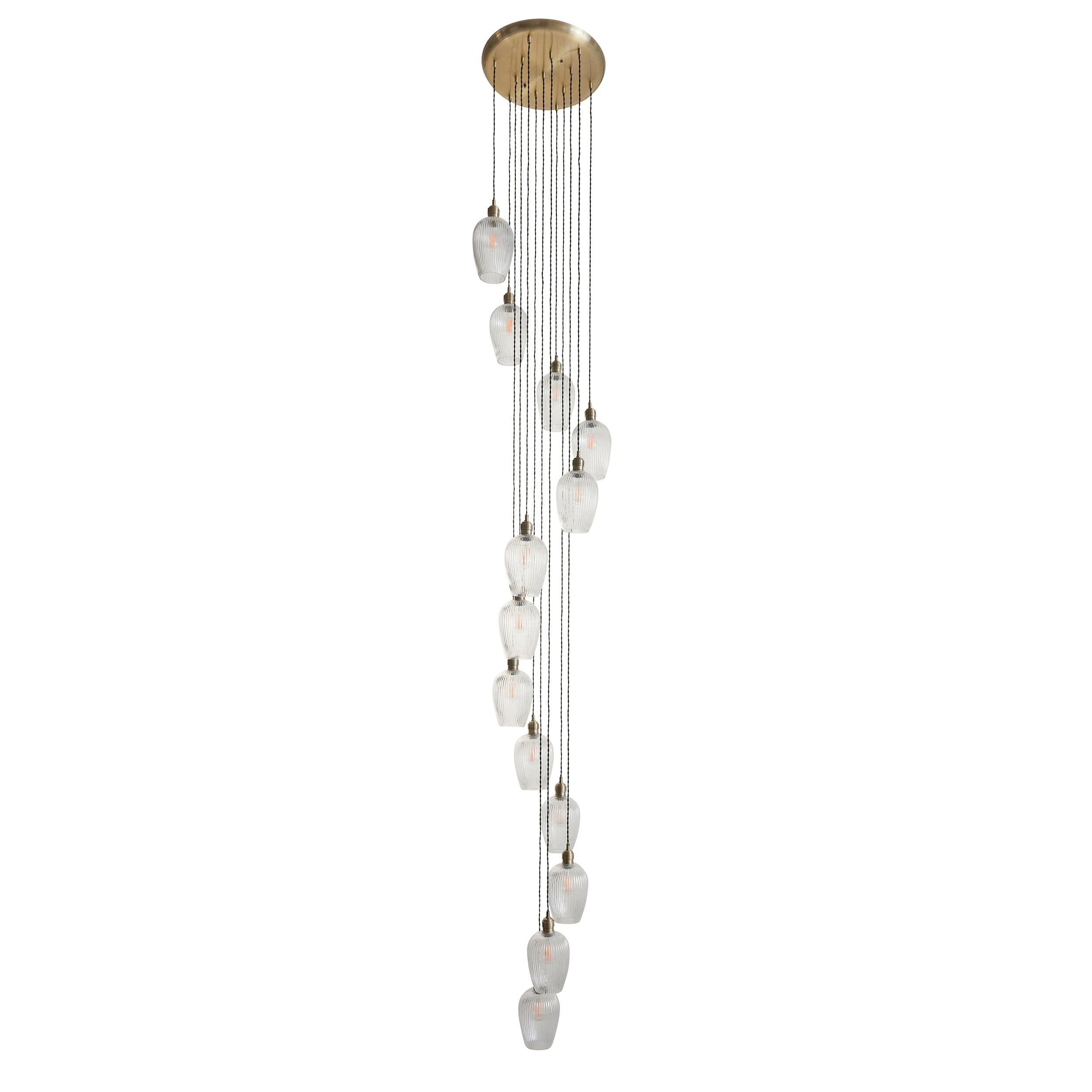 Olympia Ribbed 13-light Chandelier