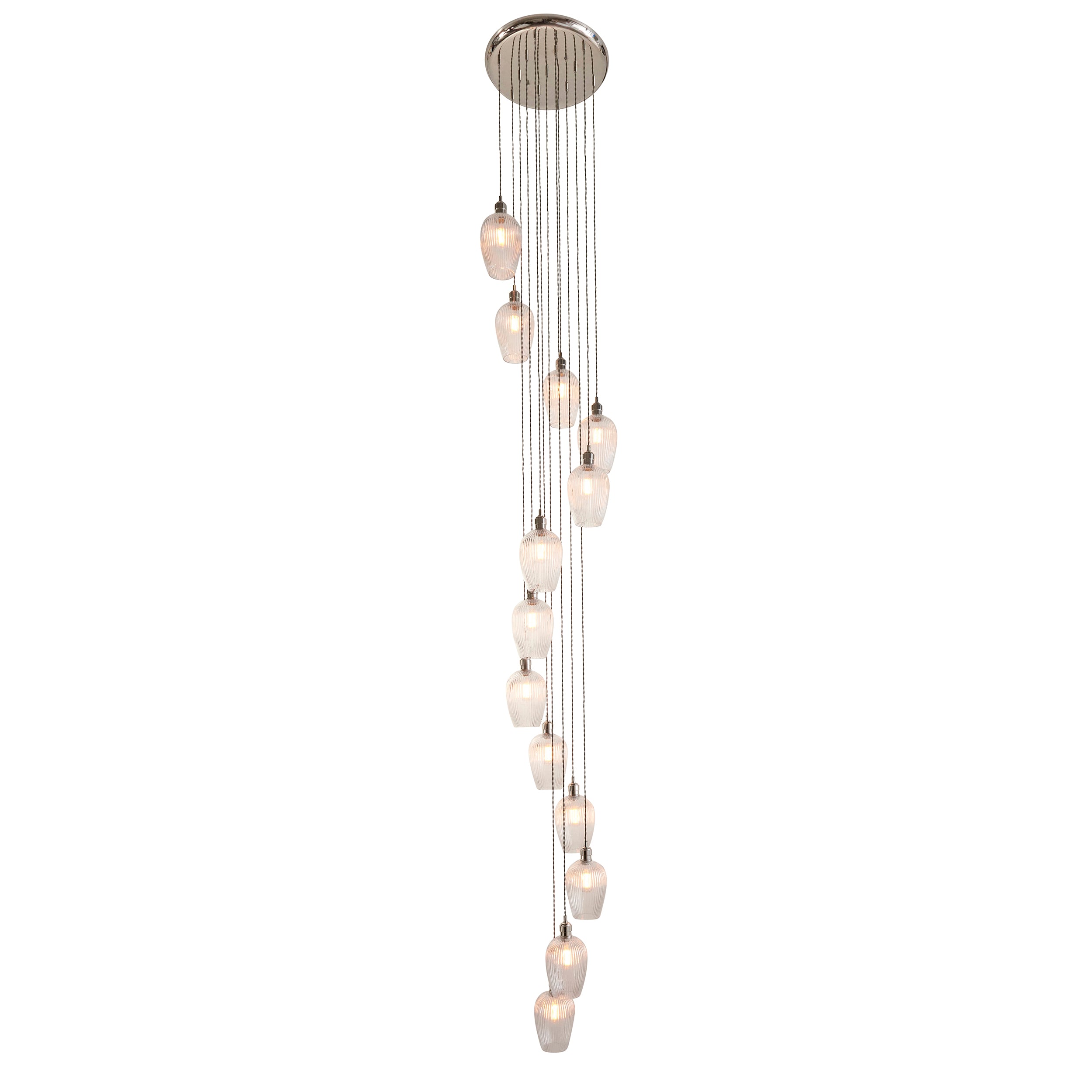 Olympia Ribbed 13-light Chandelier