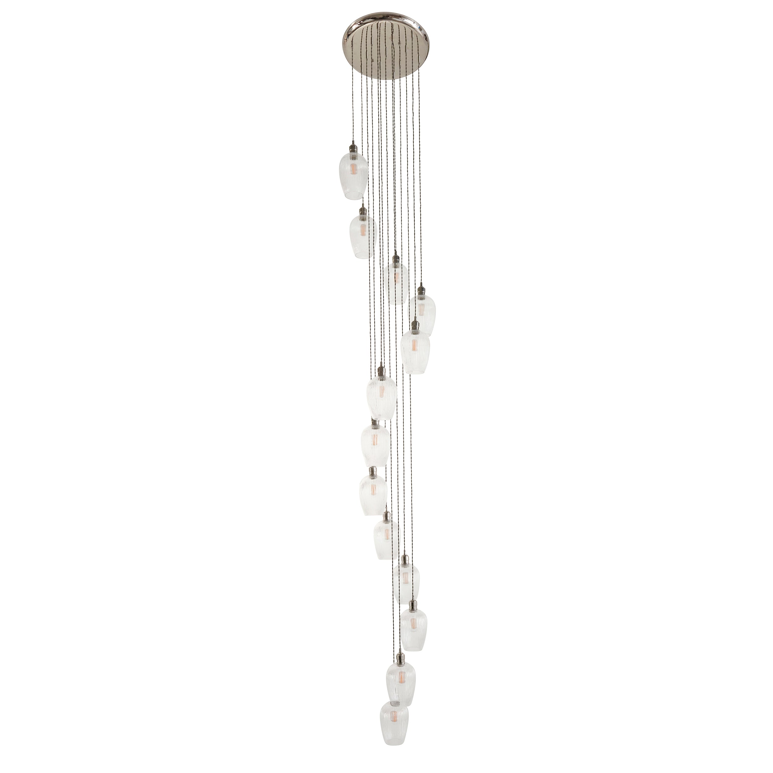 Olympia Ribbed 13-light Chandelier
