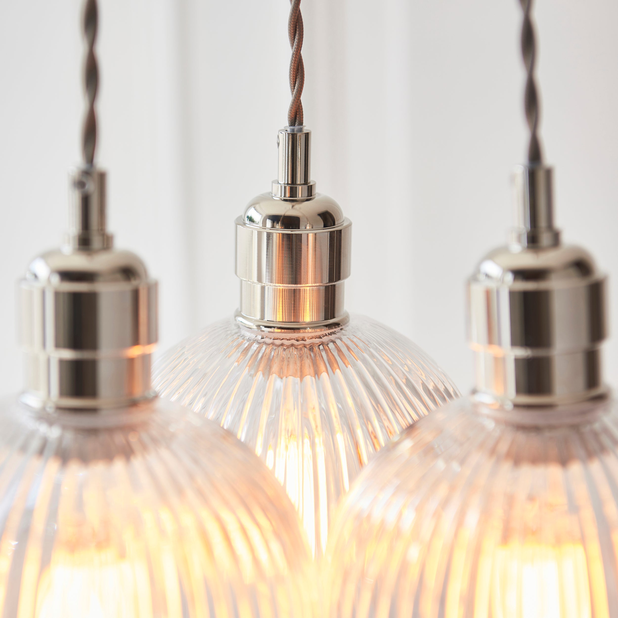 Olympia Ribbed 3-light Pendant