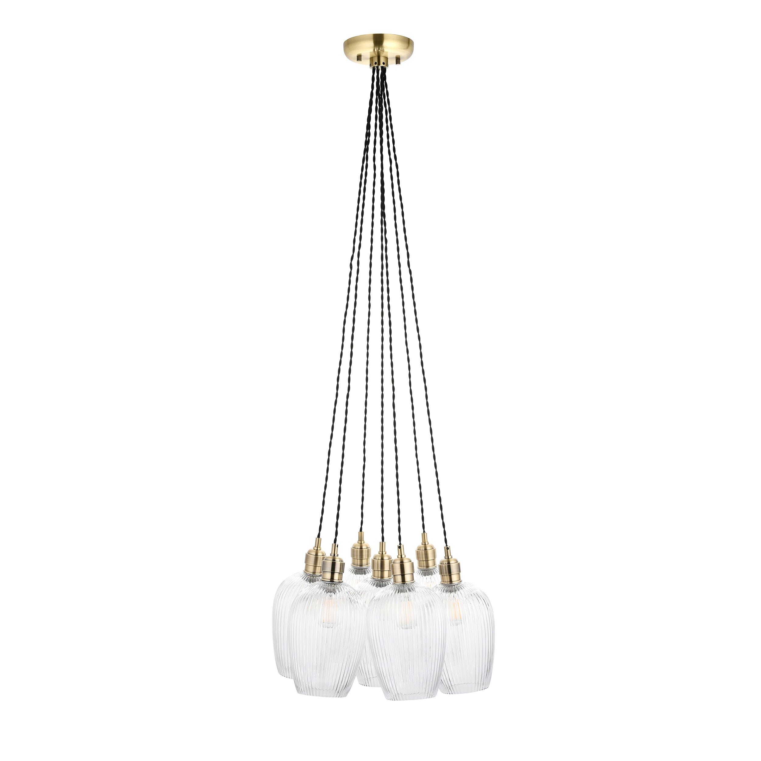 Olympia Ribbed 7-light Pendant