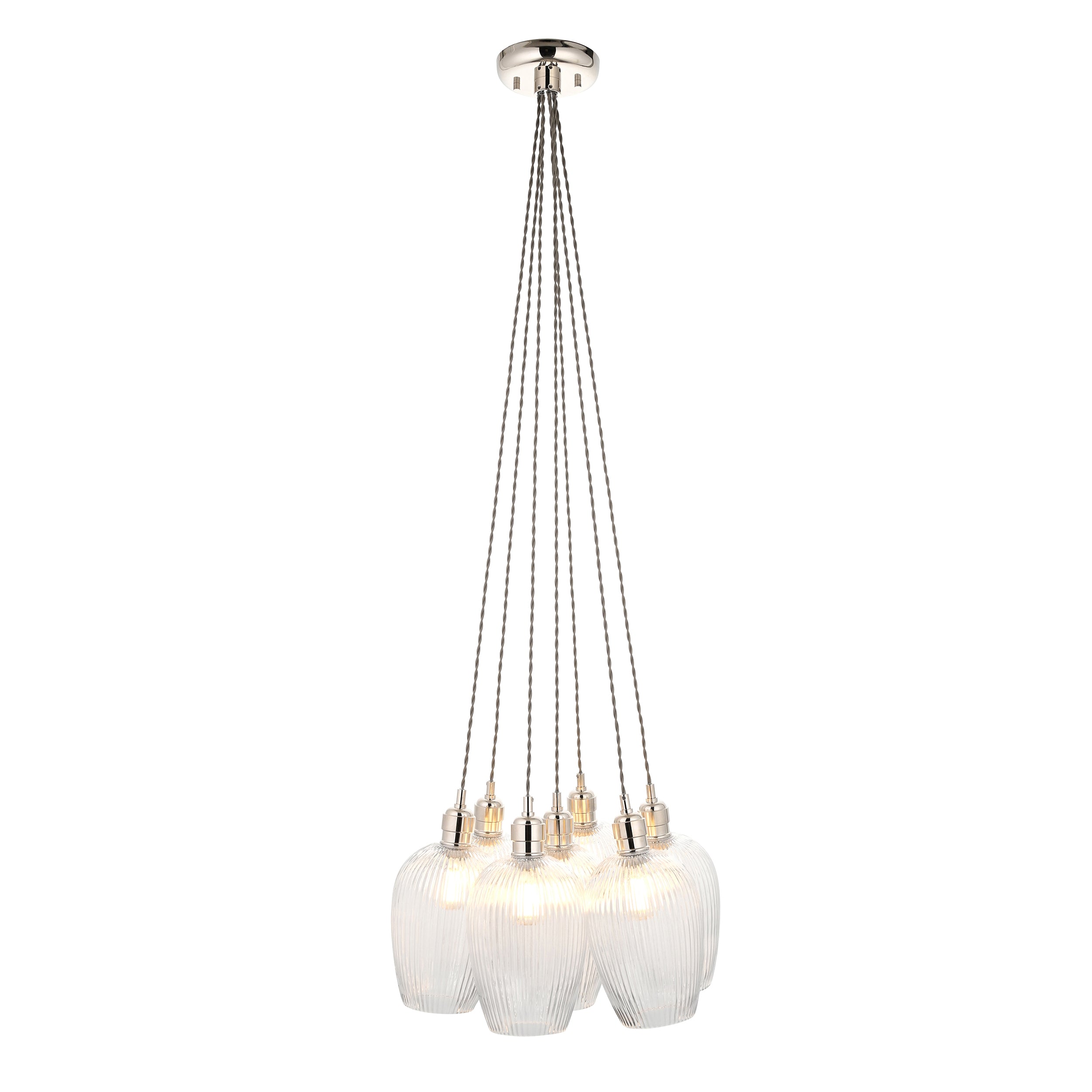 Olympia Ribbed 7-light Pendant