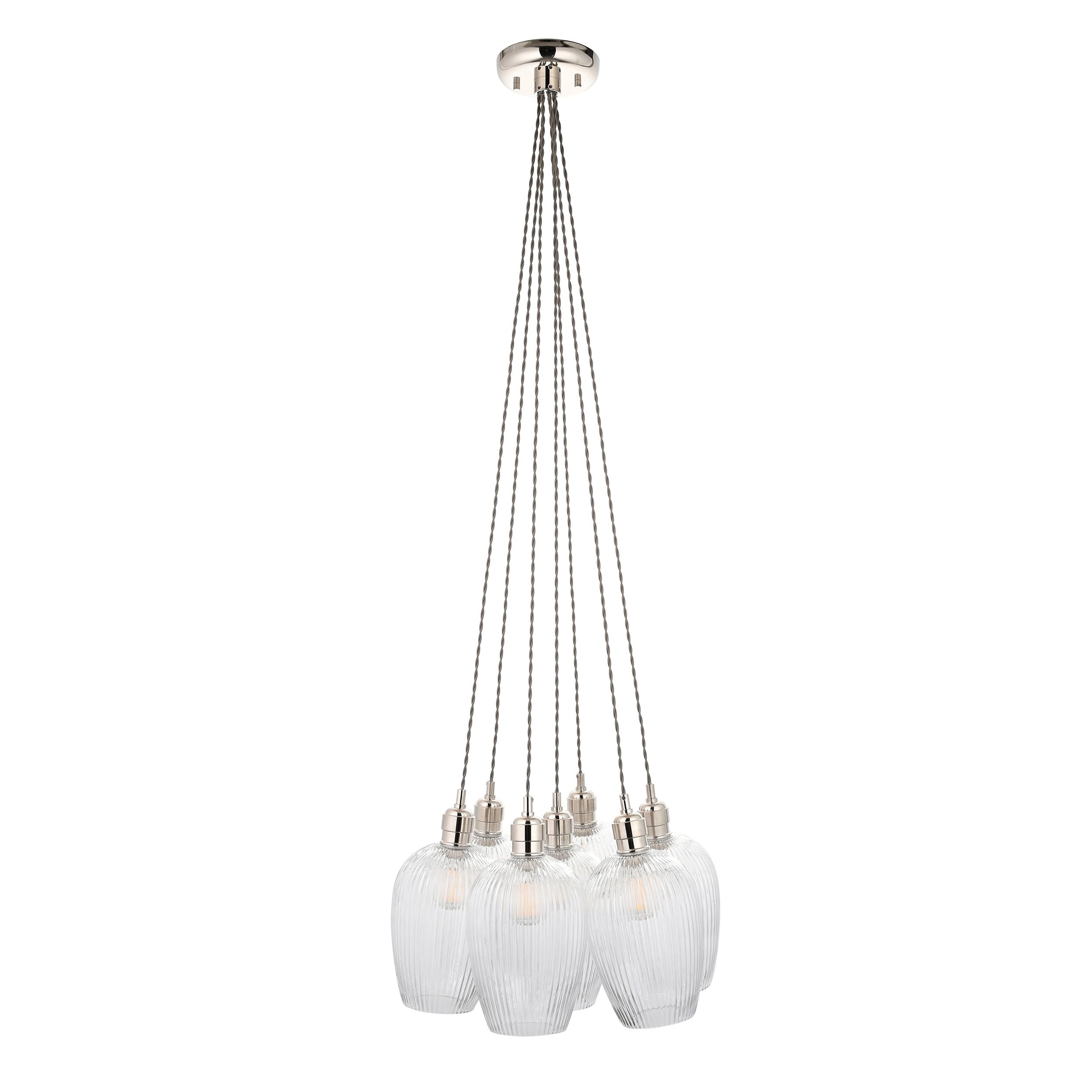 Olympia Ribbed 7-light Pendant