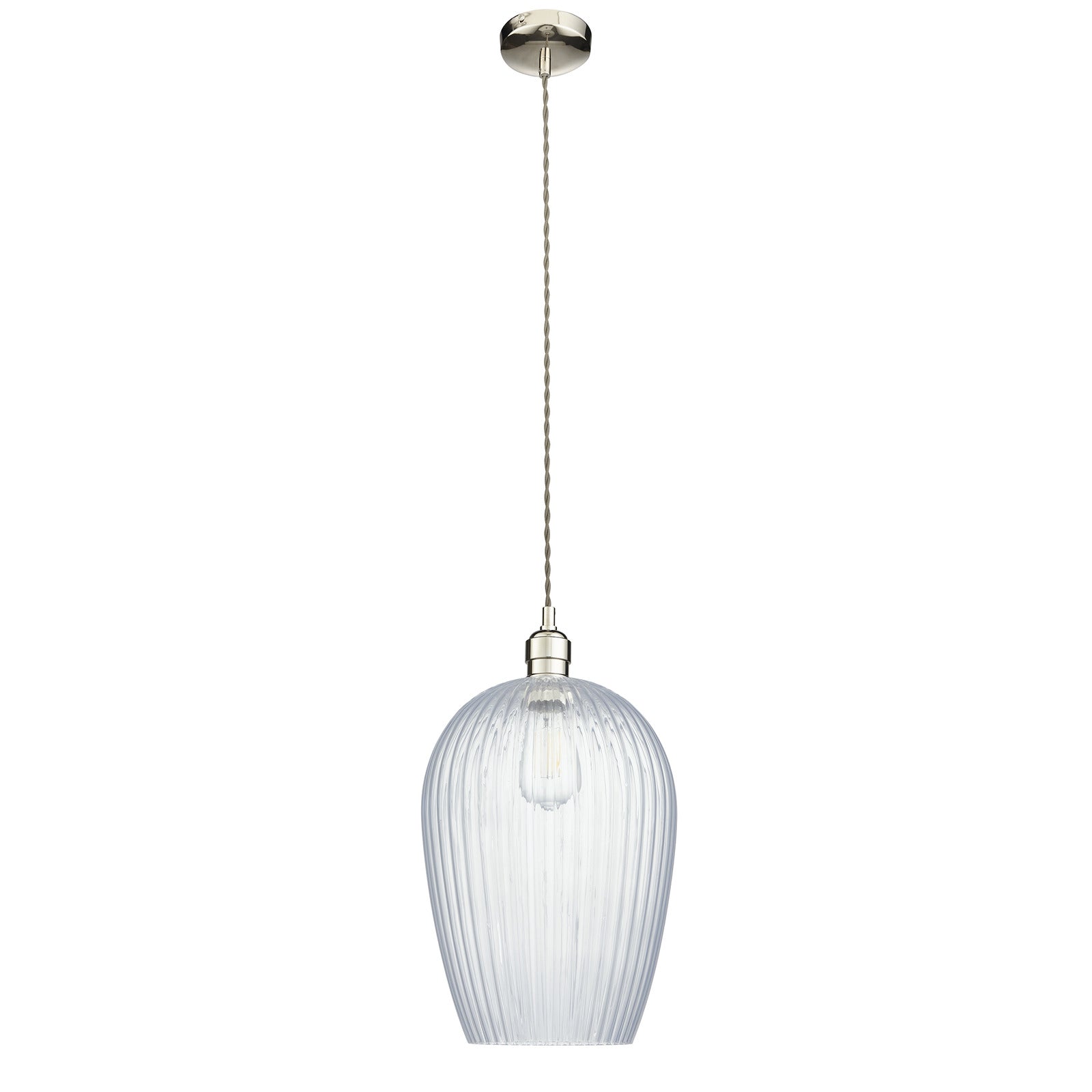 Olympia Ribbed Pendant Large