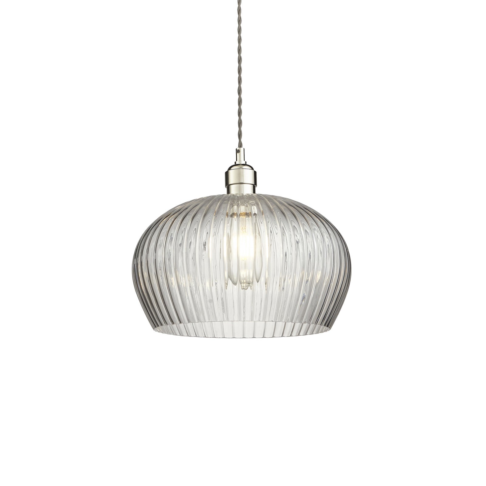 Olympia Ribbed Pendant Medium