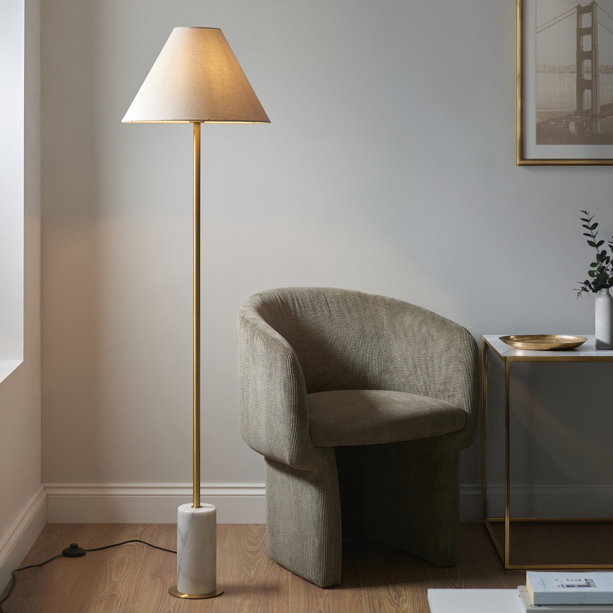 Palais Fabric Floor Lamp