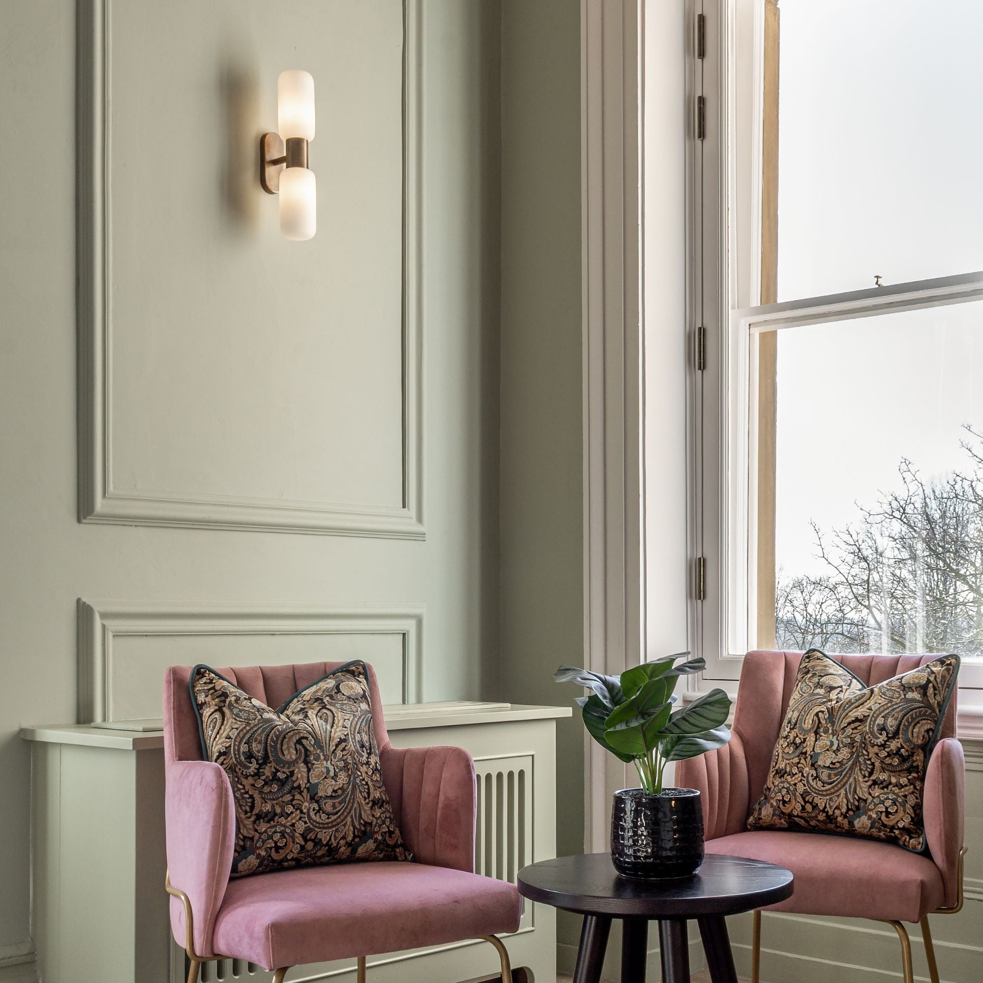 Bartok Twin Wall Light