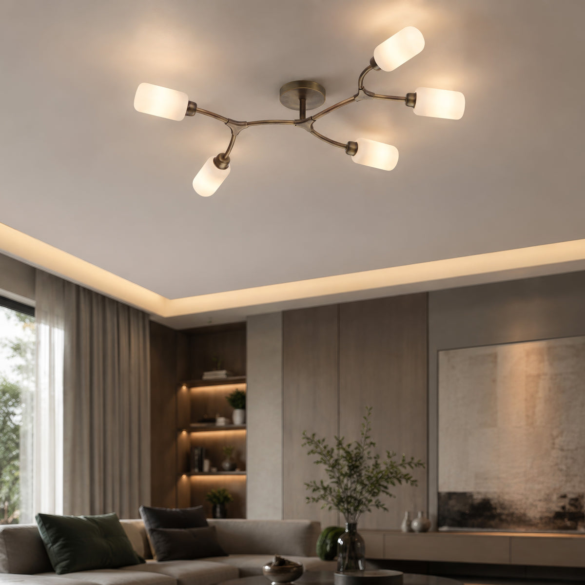 Beaune Semi Flush Ceiling Light
