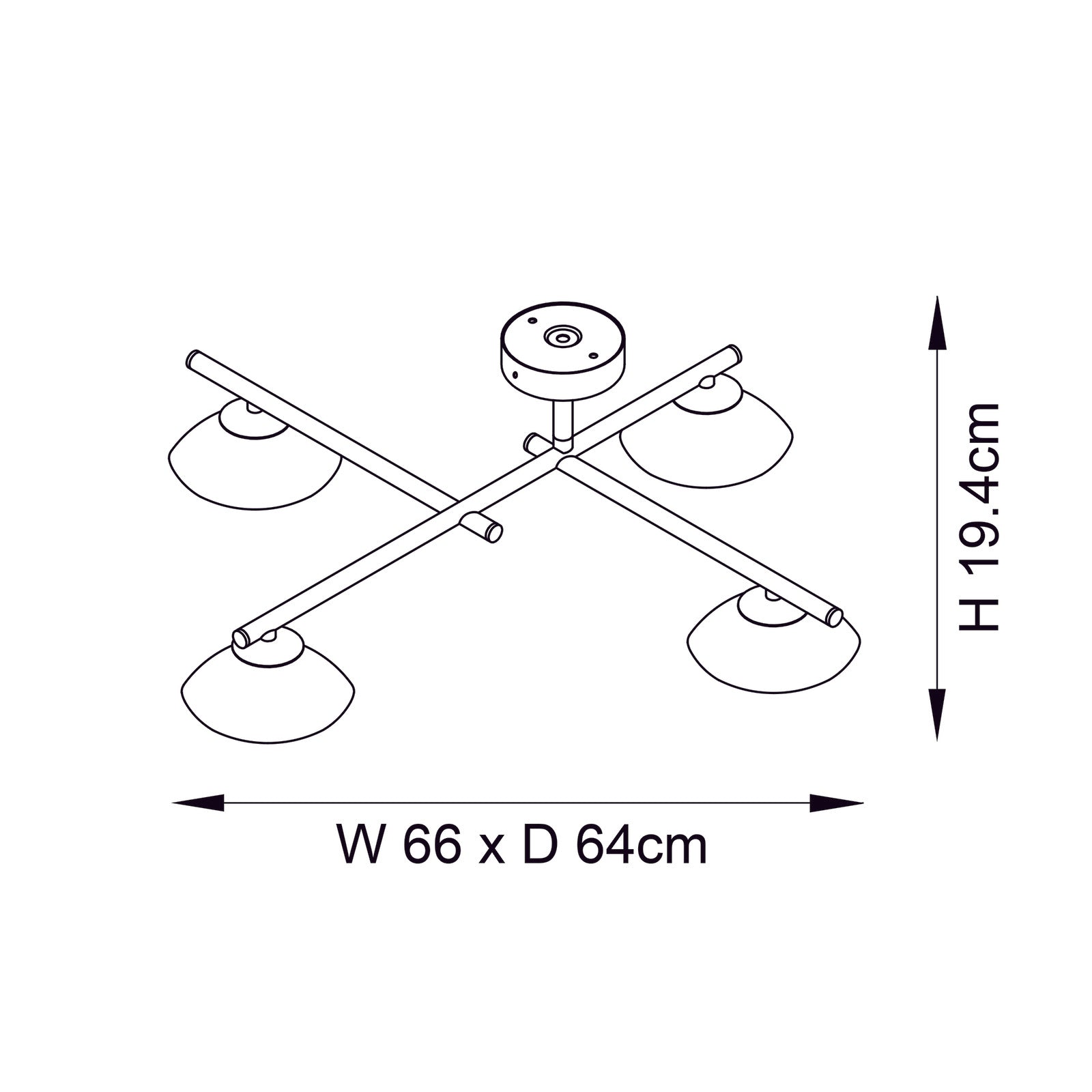 Cora Semi flush