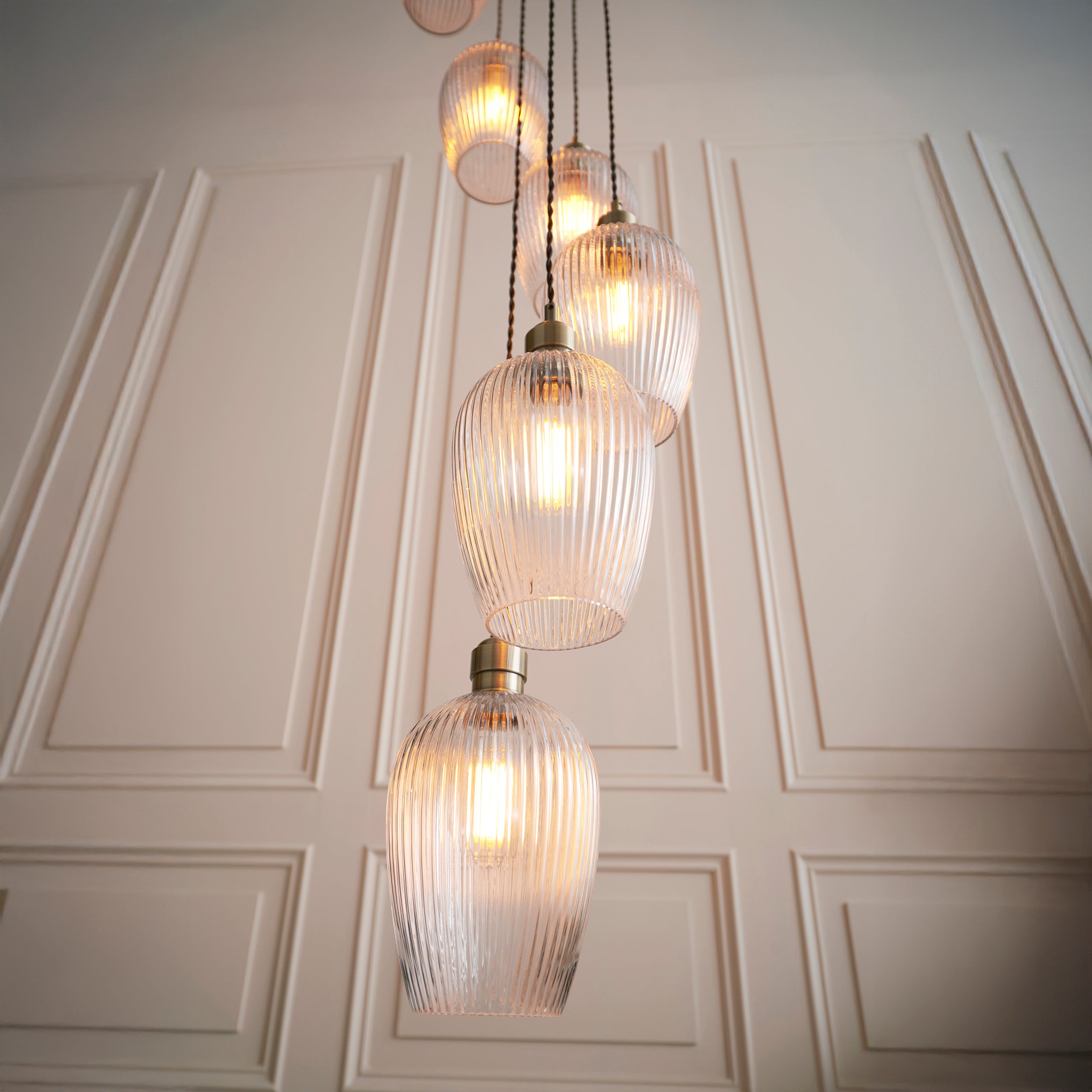 Olympia Ribbed 13-light Chandelier