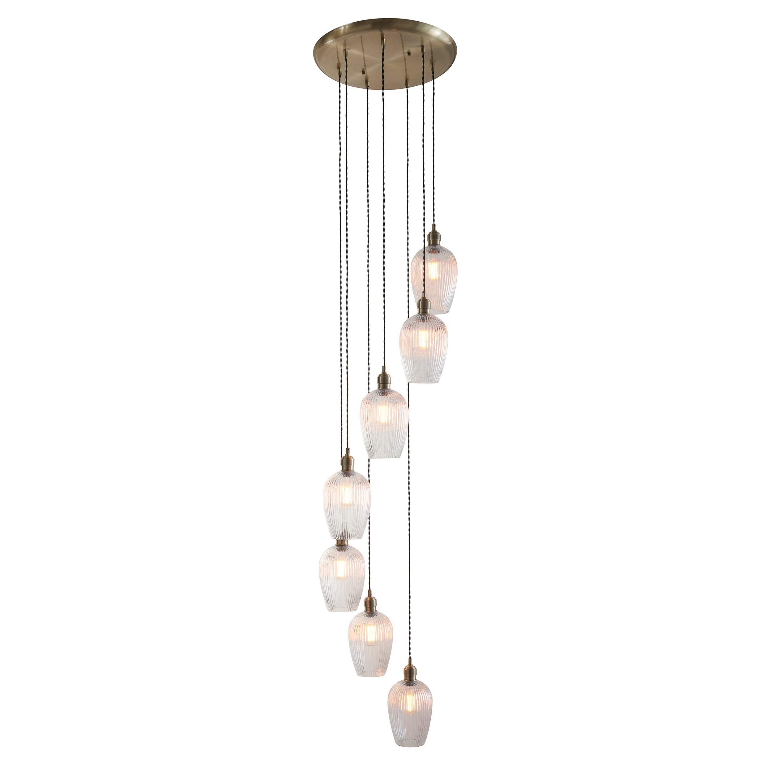 Olympia Ribbed 7-light Chandelier