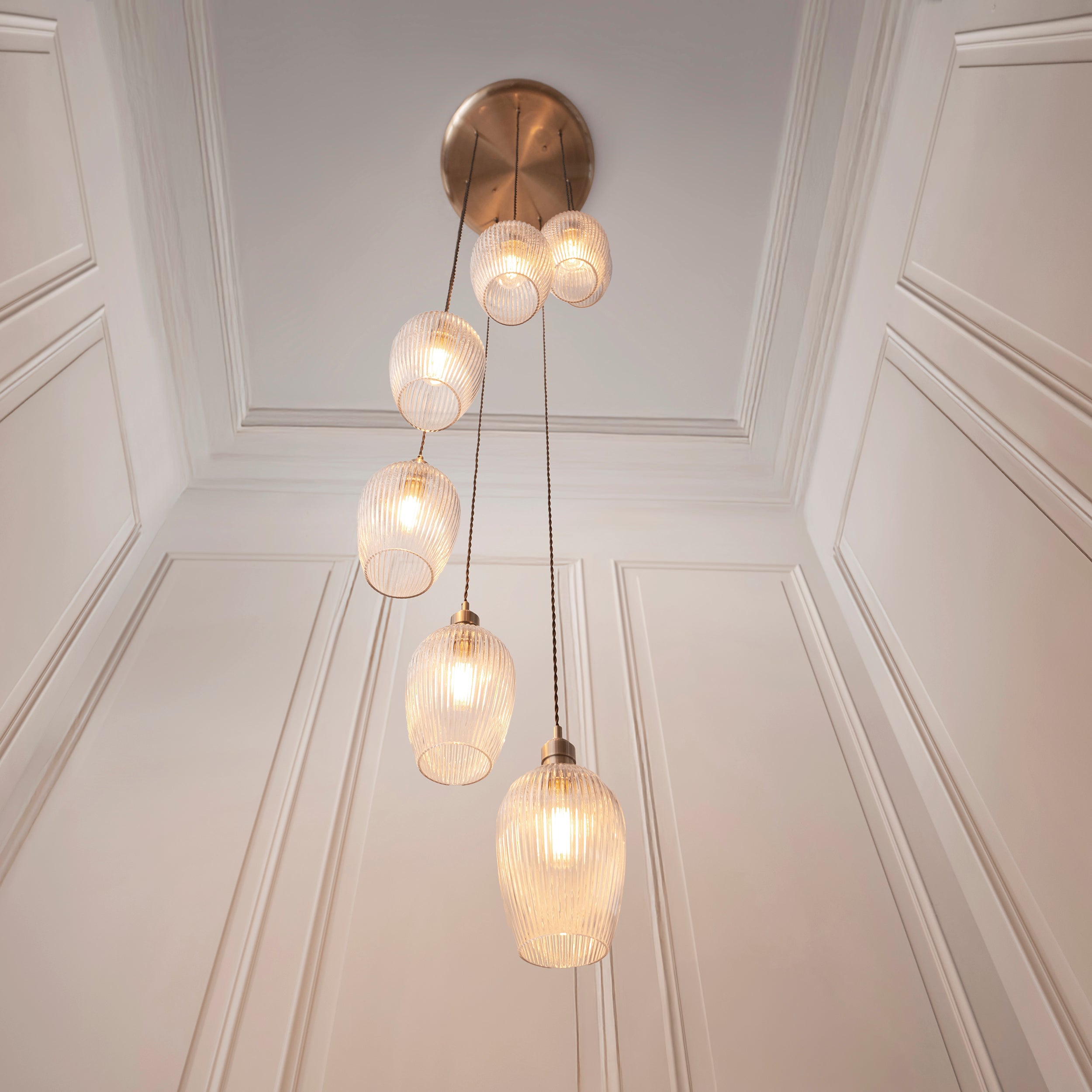 Olympia Ribbed 7-light Chandelier