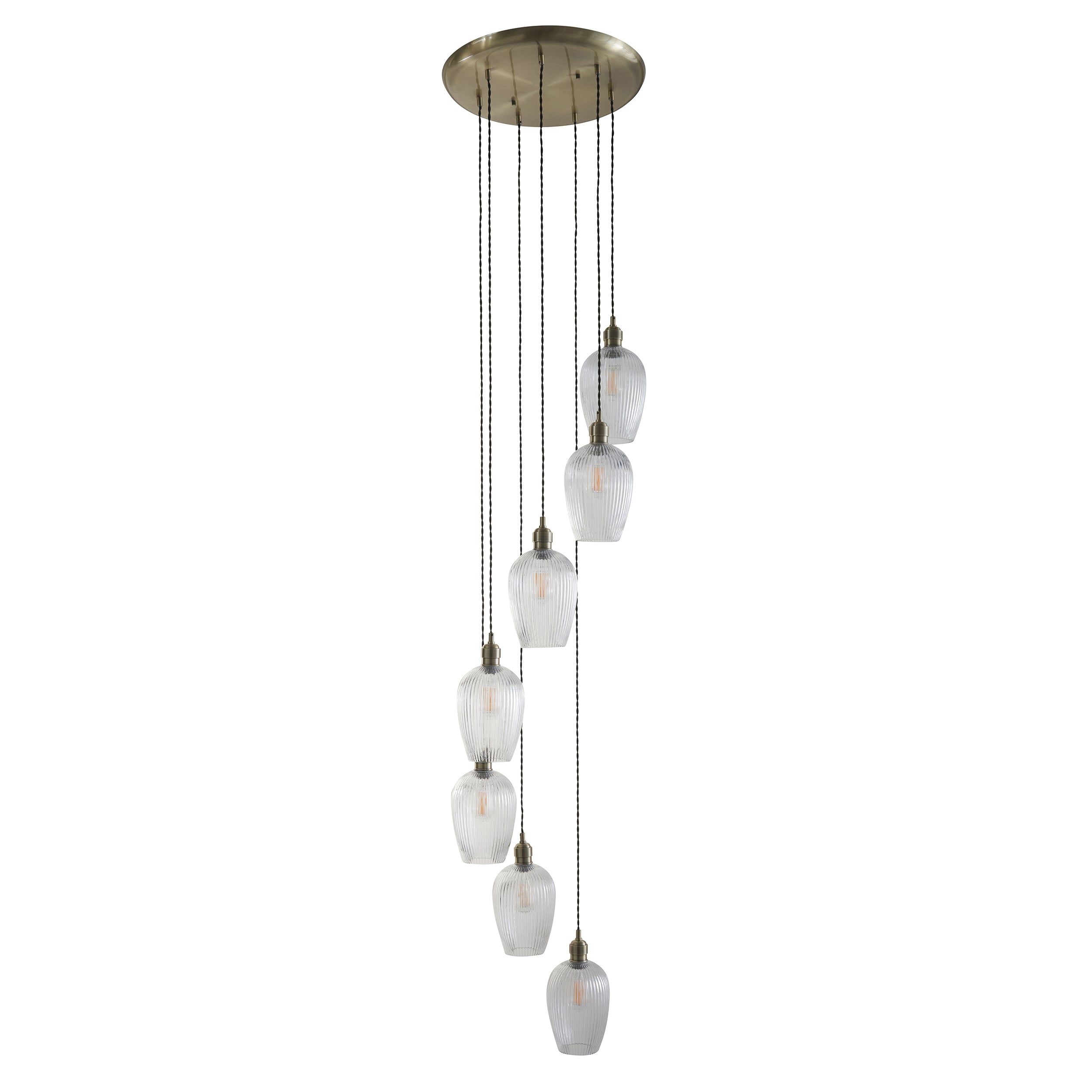 Olympia Ribbed 7-light Chandelier