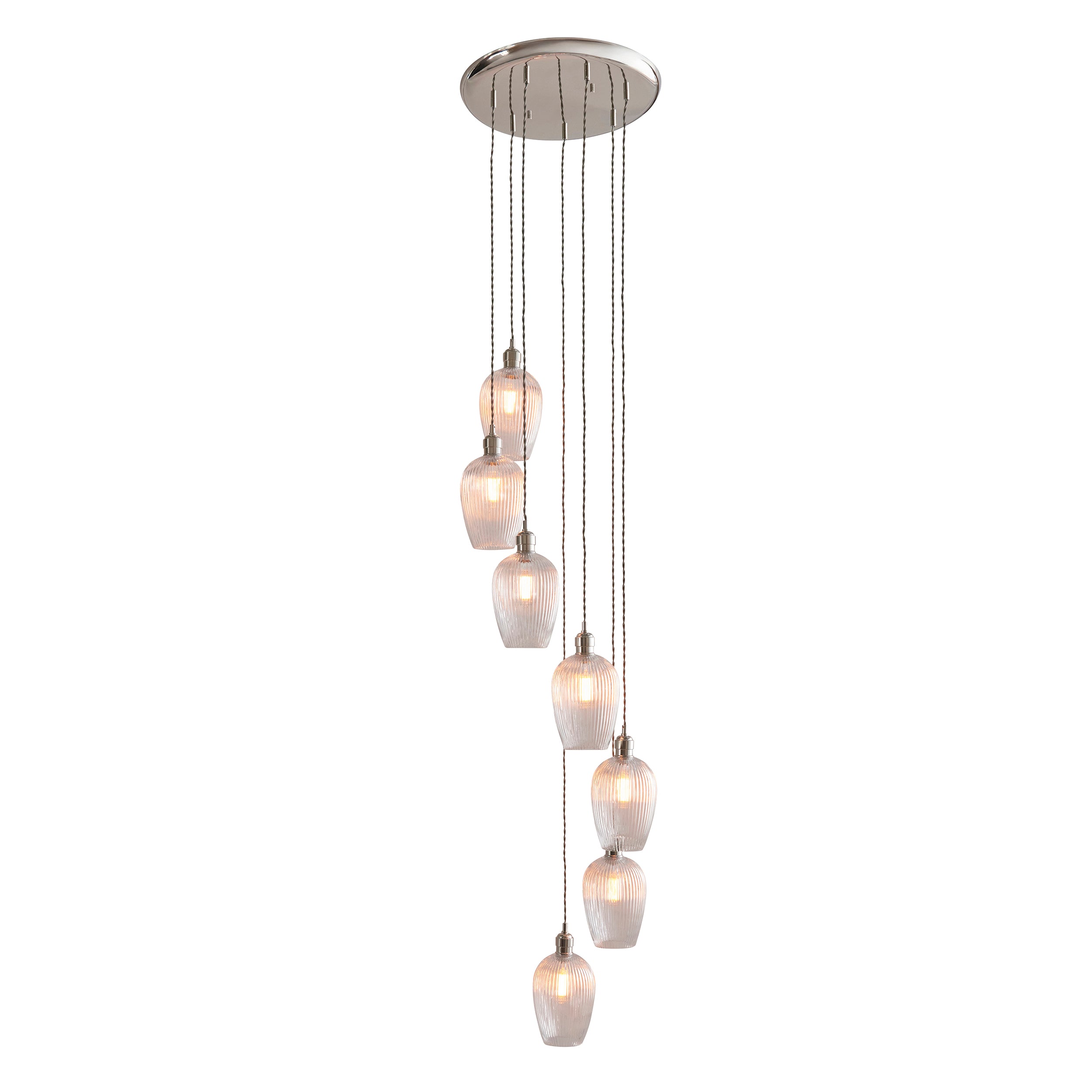 Olympia Ribbed 7-light Chandelier