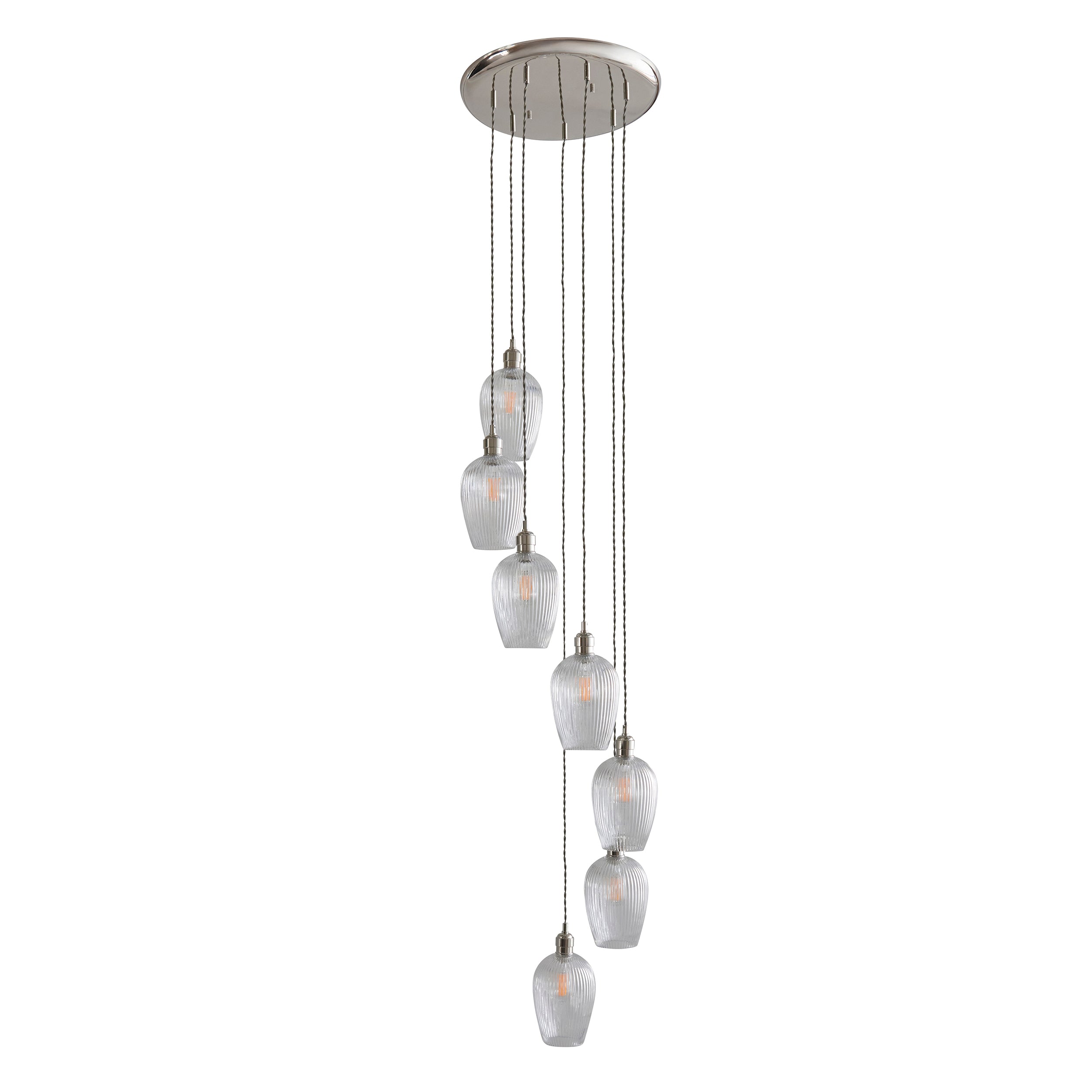 Olympia Ribbed 7-light Chandelier
