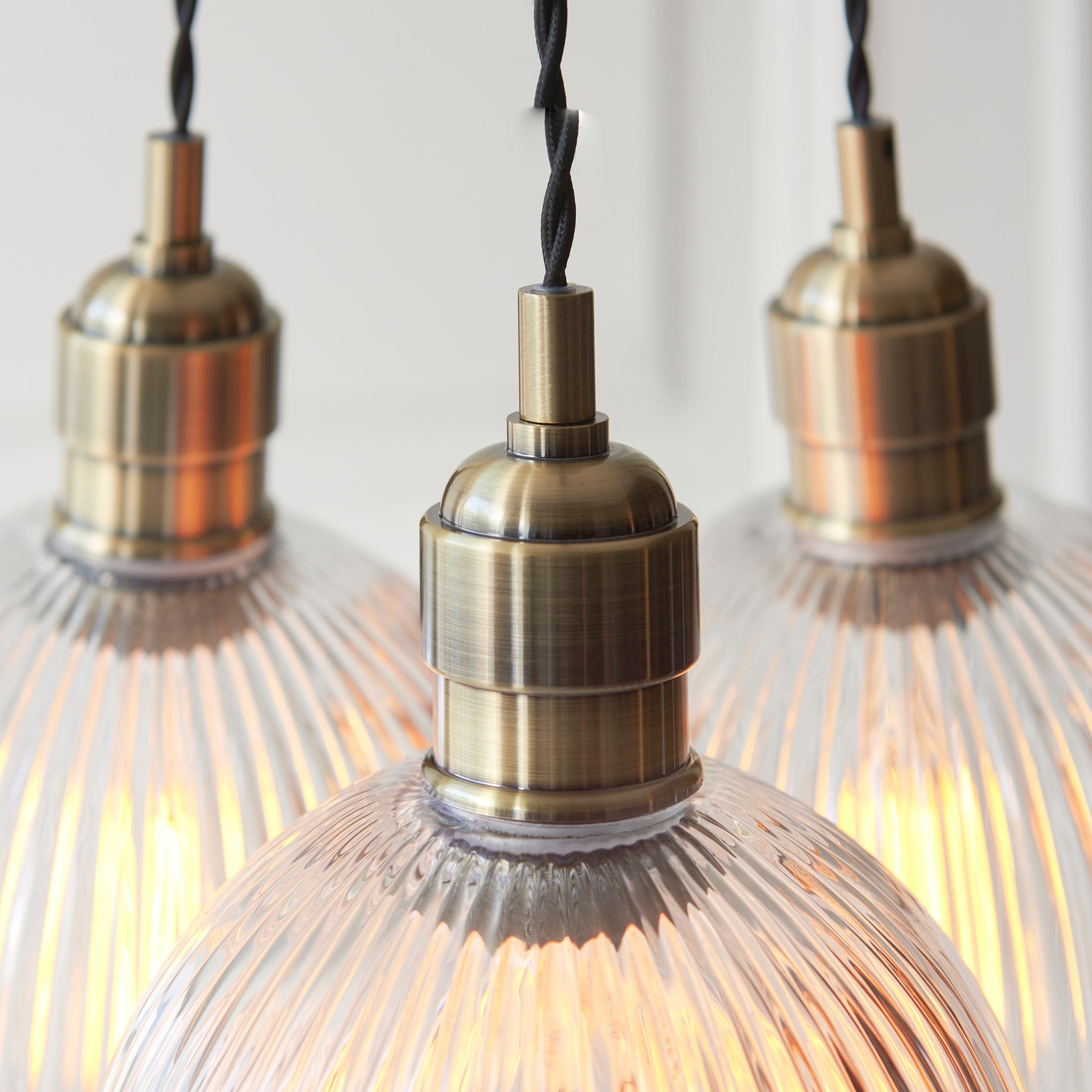 Olympia Ribbed 3-light Pendant