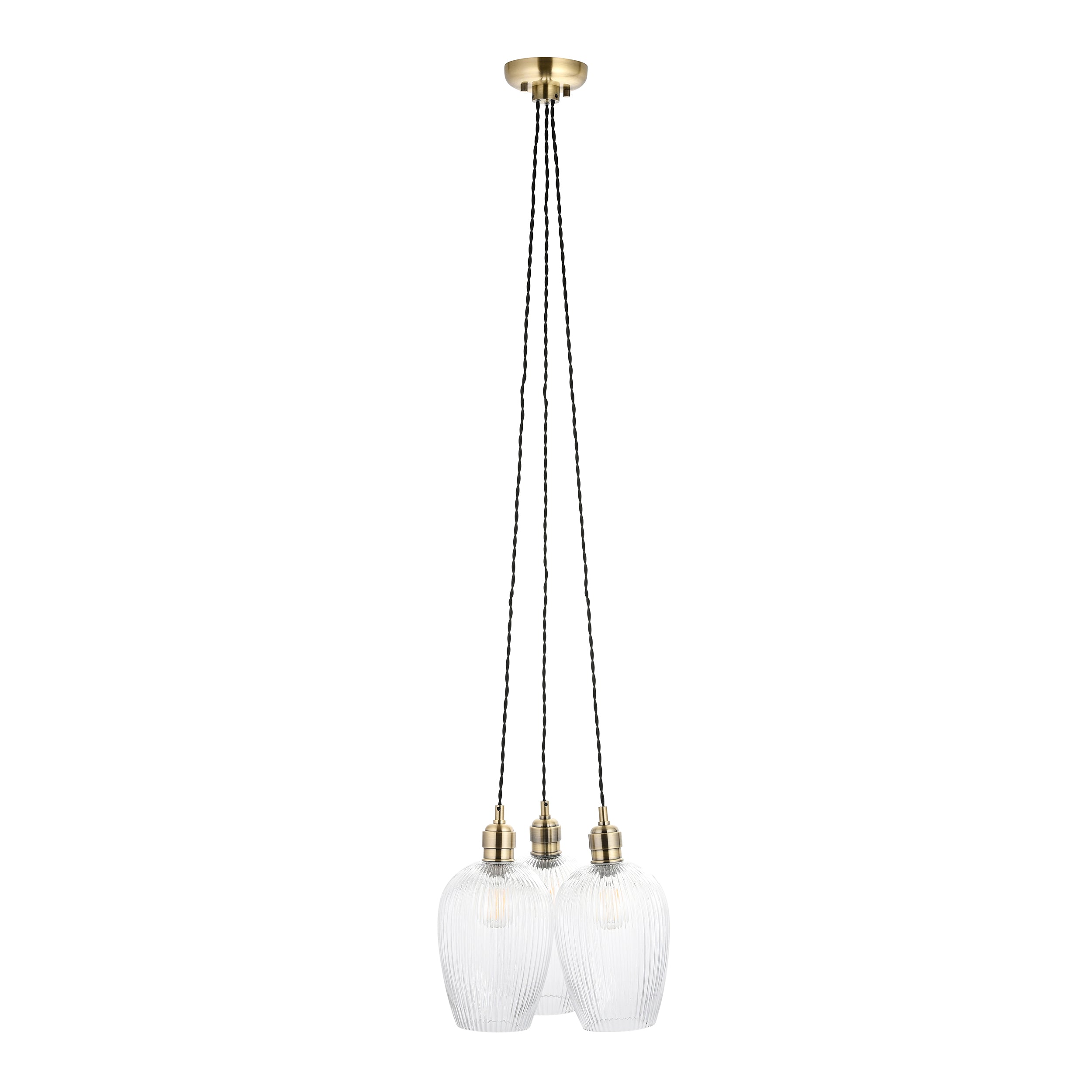 Olympia Ribbed 3-light Pendant