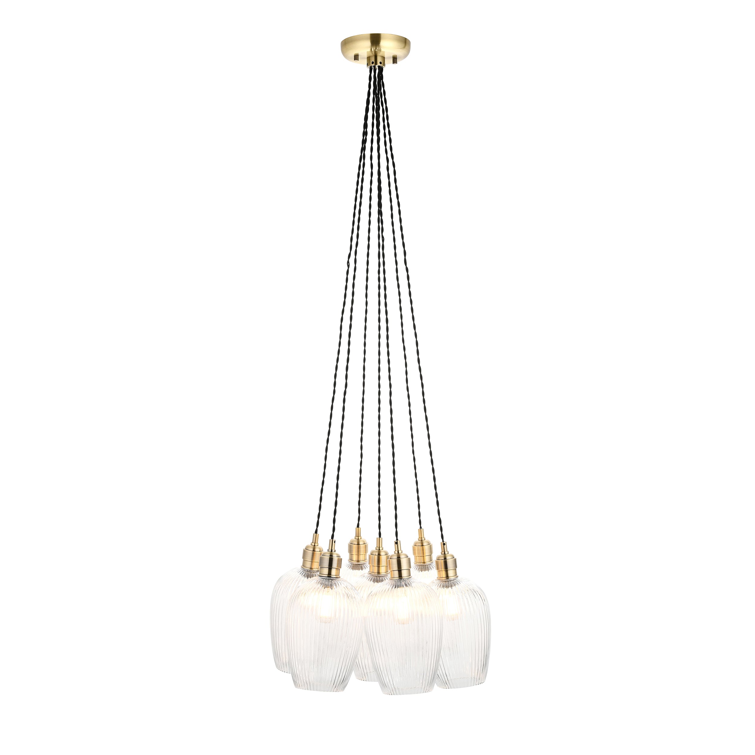 Olympia Ribbed 7-light Pendant