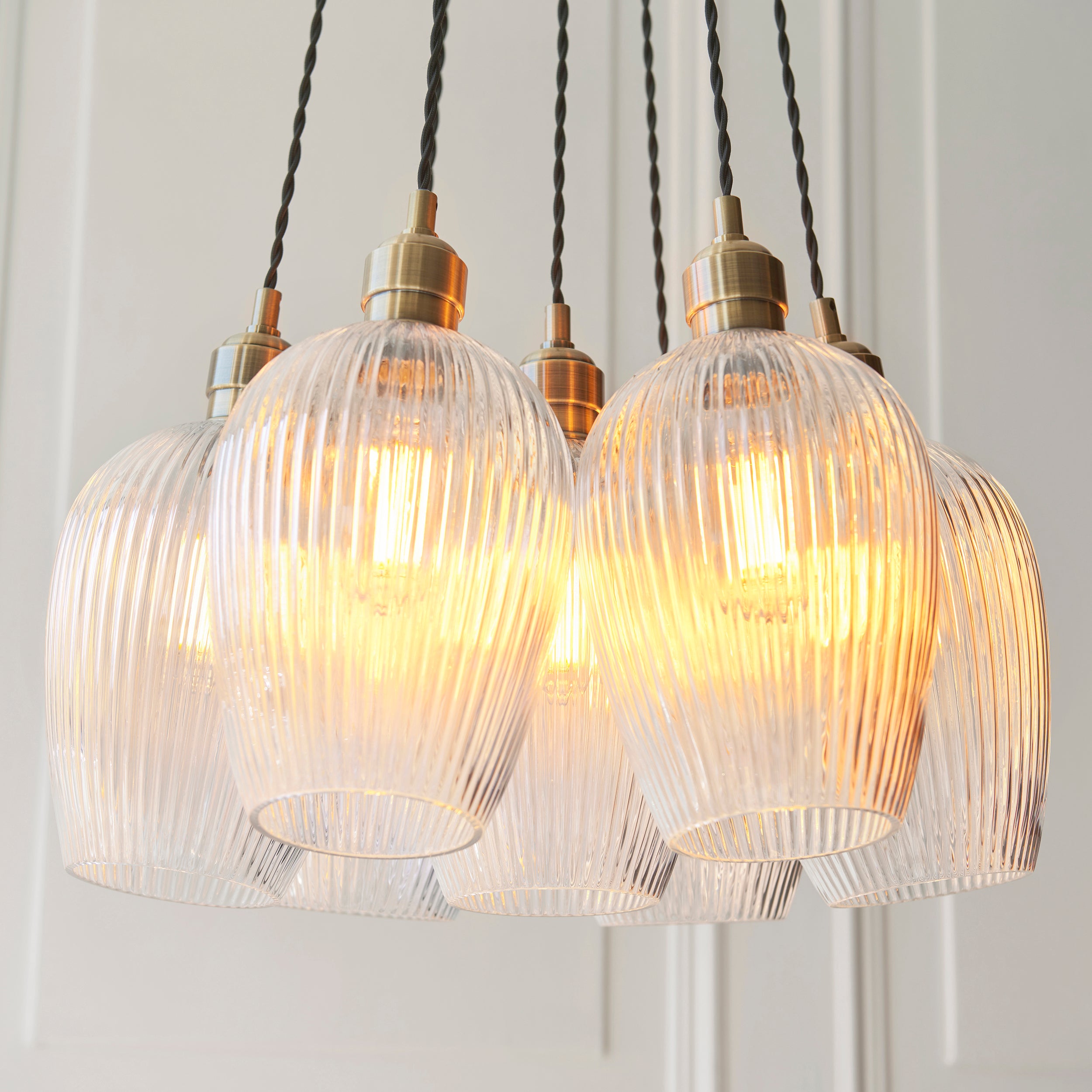 Olympia Ribbed 7-light Pendant