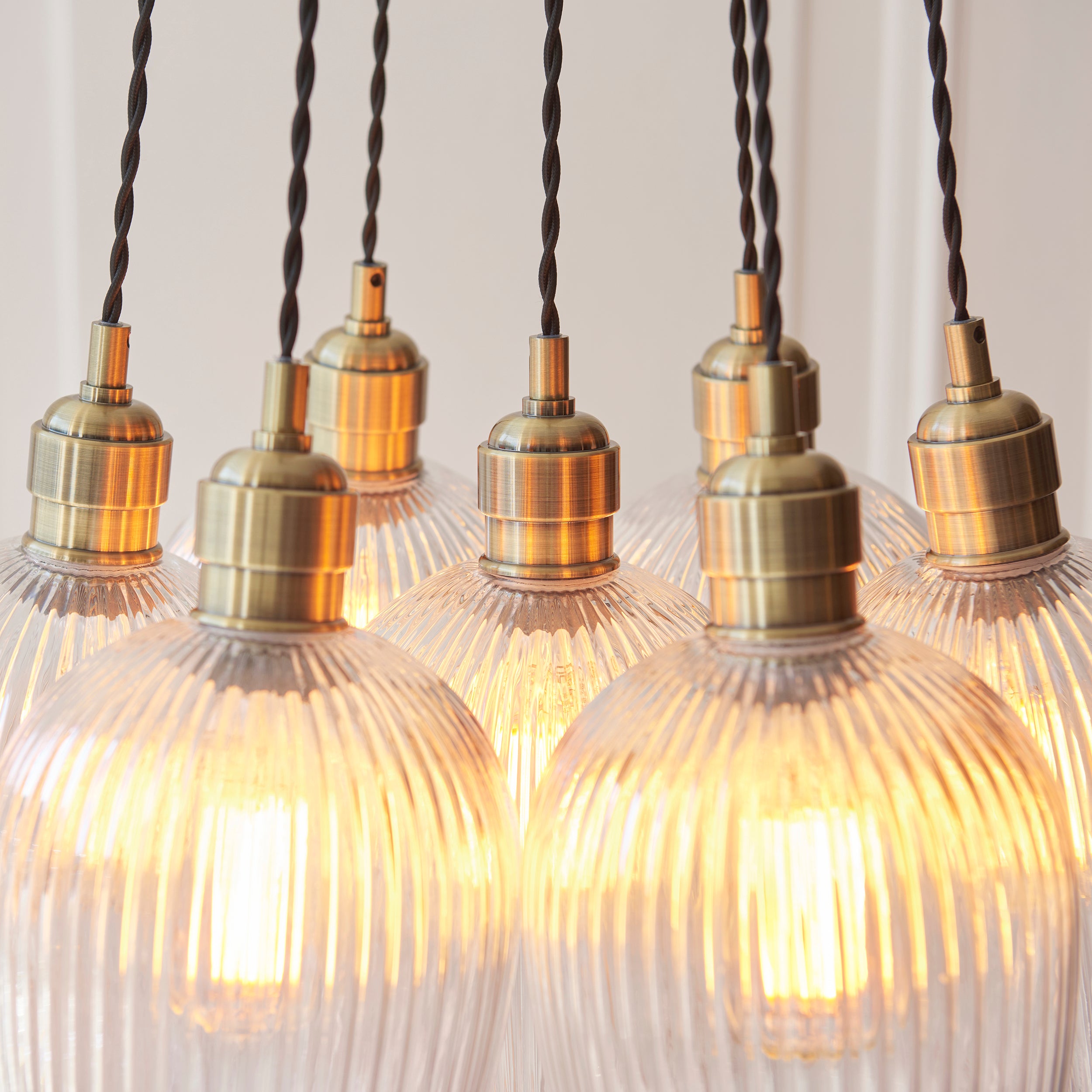 Olympia Ribbed 7-light Pendant