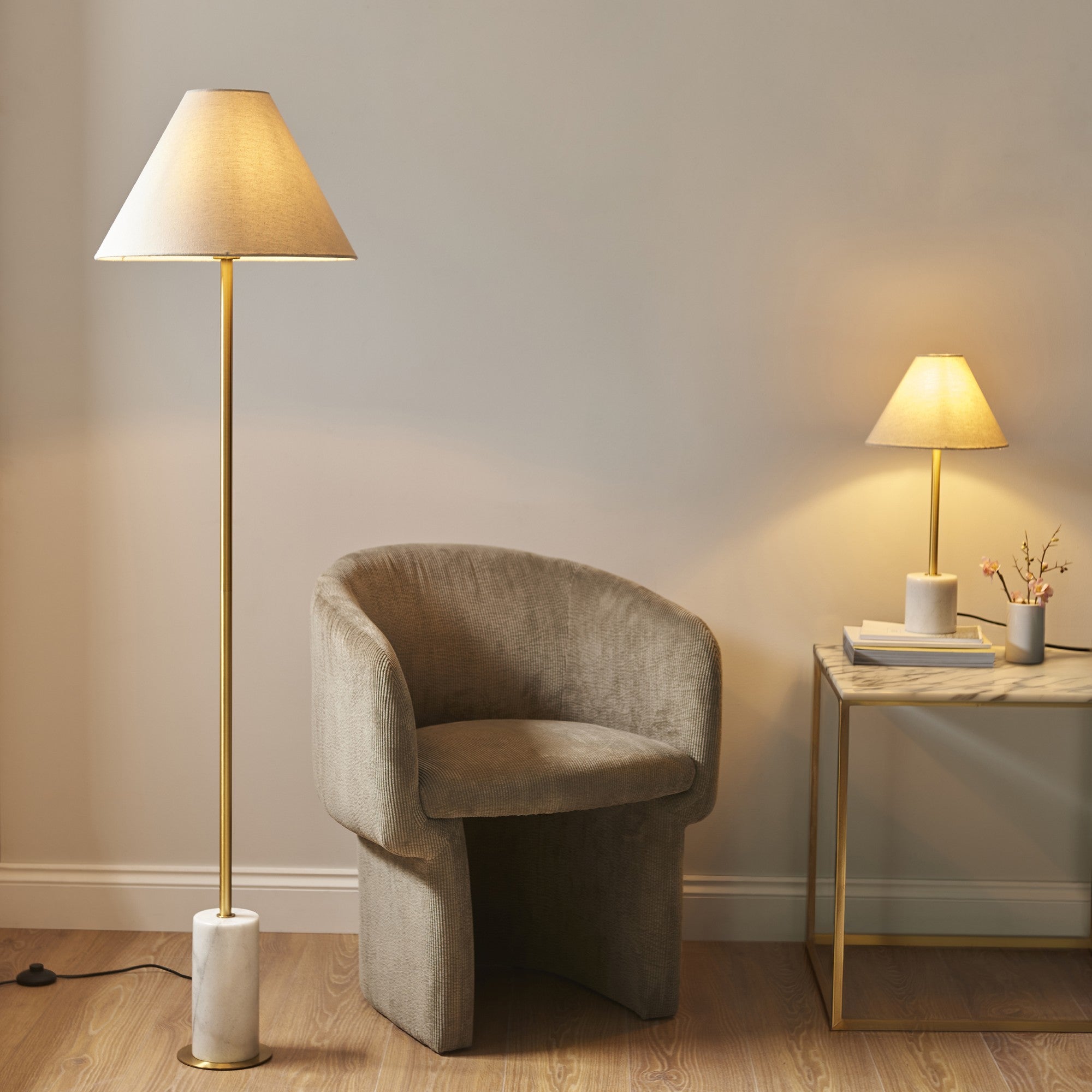 Palais Fabric Floor Lamp
