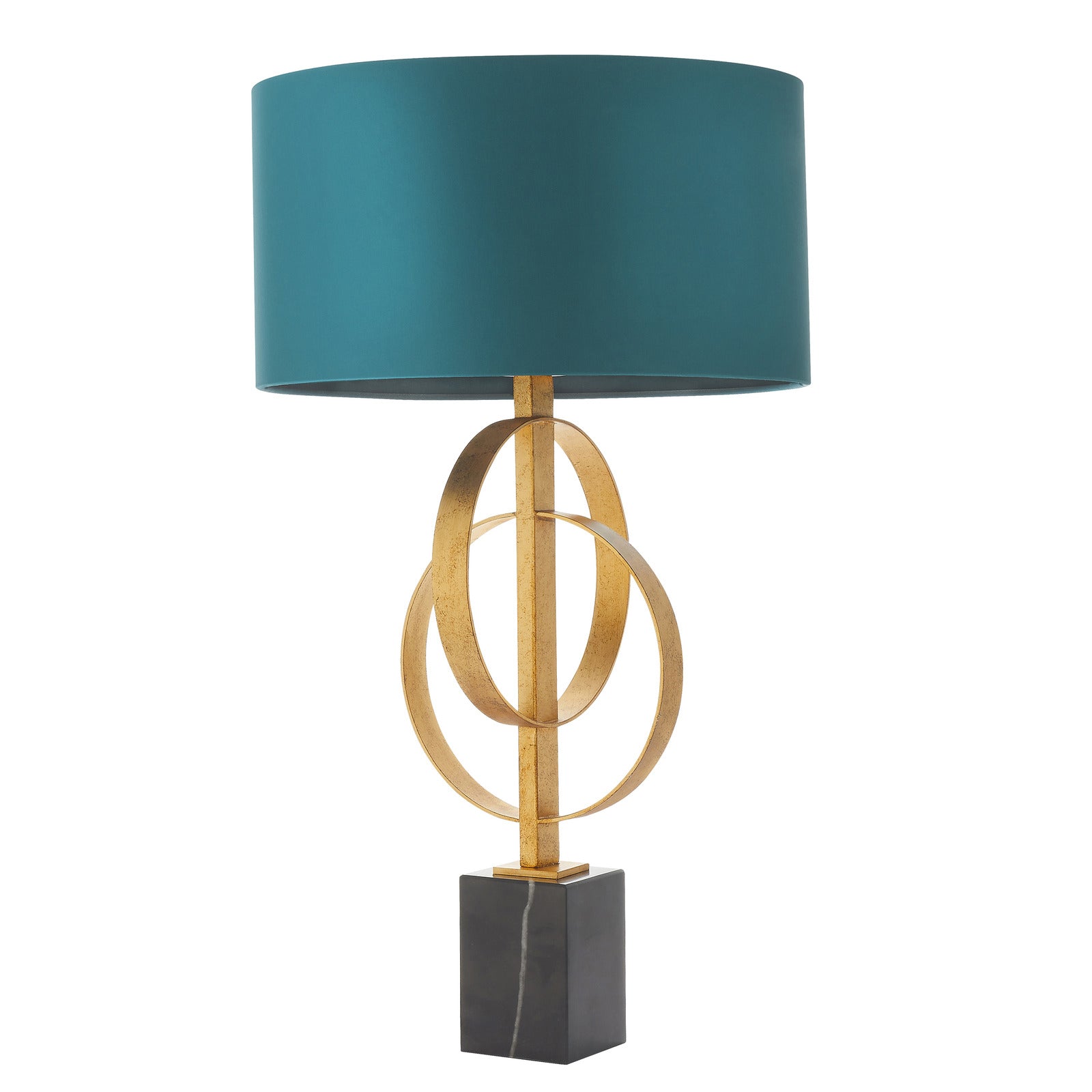 Serena Table Lamp with Teal Shade