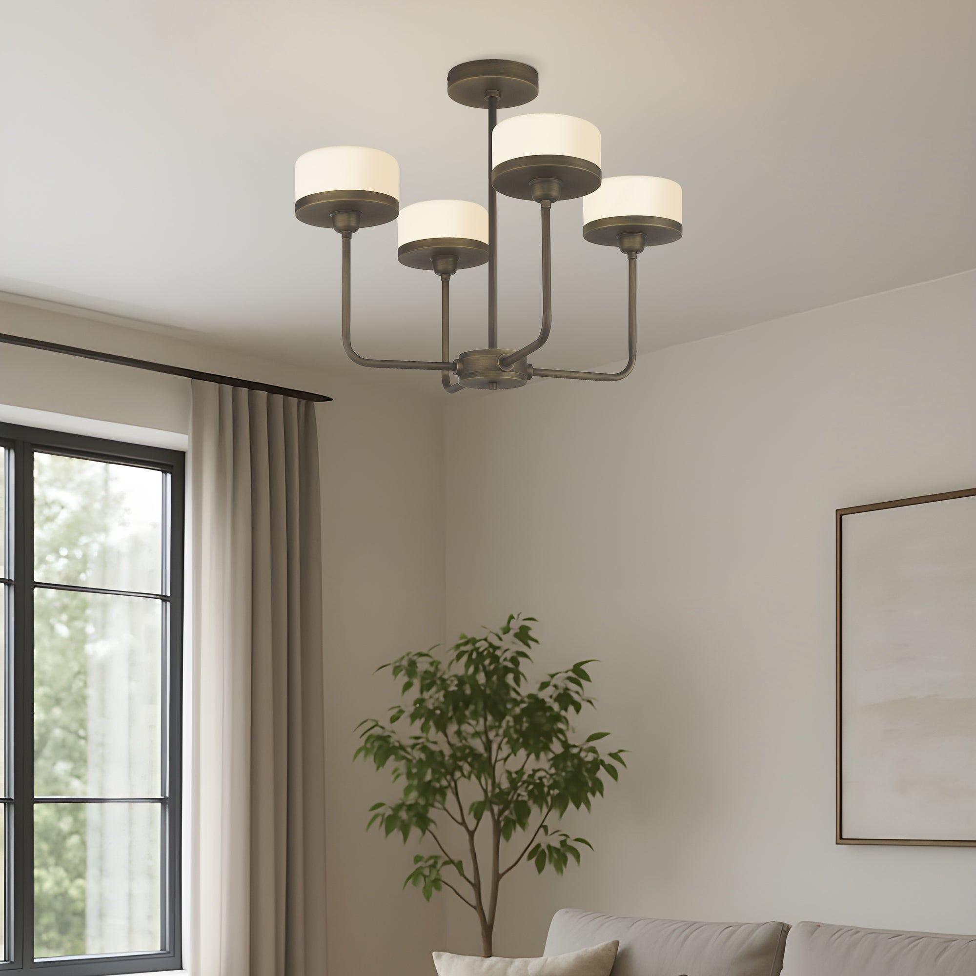 Rothley 4-Arm Chandelier