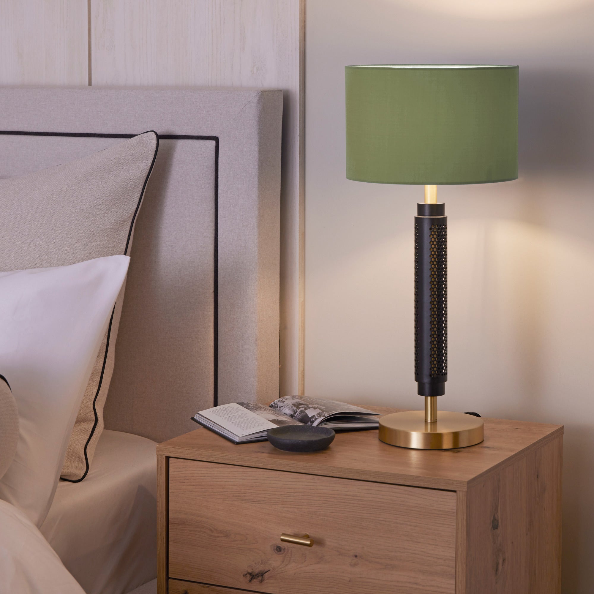 Walton Table Lamp Military Shade