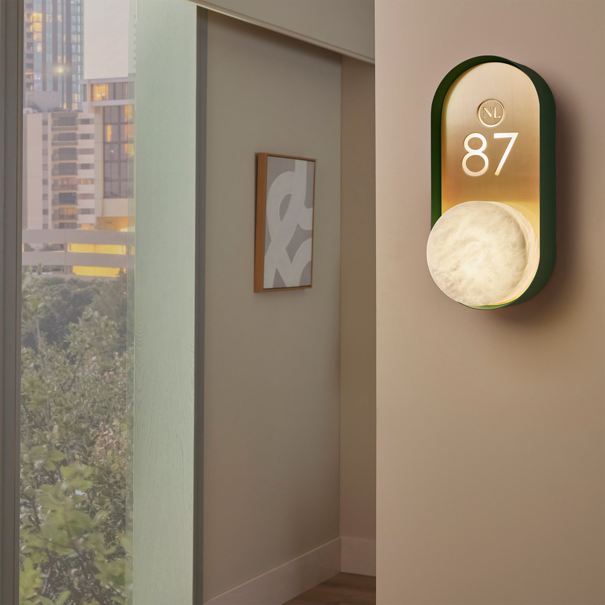 Windermere Alabaster Wall Light Signage