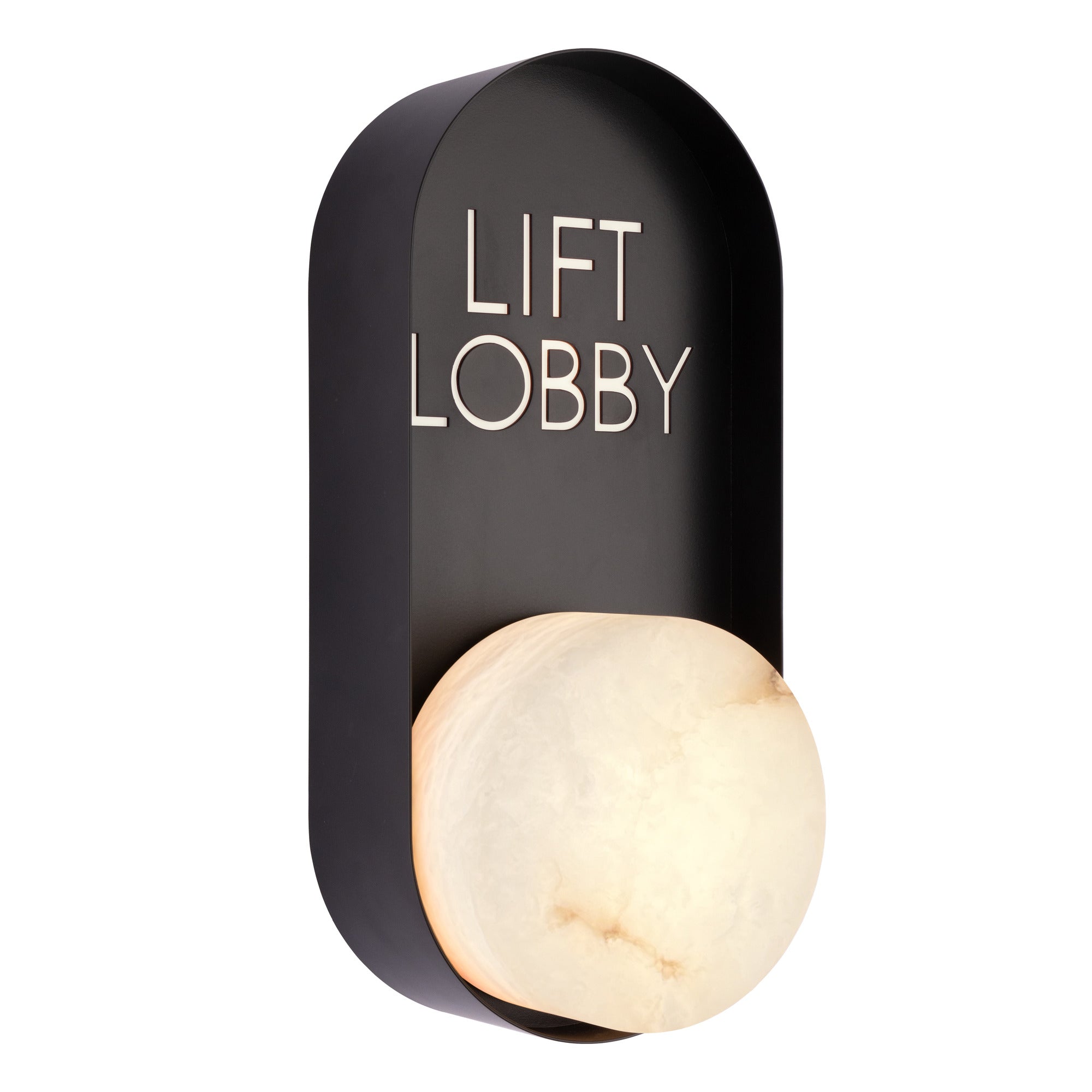 Windermere Alabaster Wall Light Signage